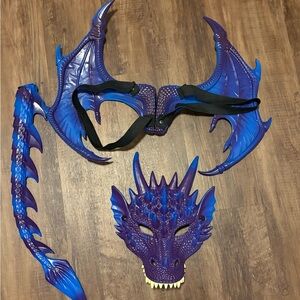 Purple and Blue Dragon Costume Set